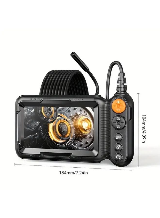 Dual Lens 8mm Industrial Endoscope 5 Inch HD Screen IP67 Waterproof 196.85 Inch Hard Wire - Image 2